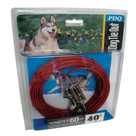 PDQ Cable Dog Tie Out 40'Lrg Q3540SPG99